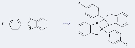 The 4c,9c-bis-(4-fluoro-phenyl)-5,10-dioxa-4b,9b-diaza-cyclobuta[1,2-a;3,4-a']diindene could be obtained by the 2-(4-Fluorophenyl)benzoxazole